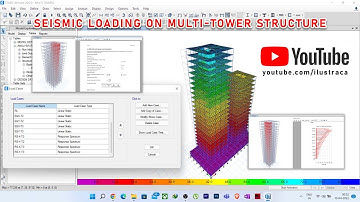 Multi tower Seismic Analysis Process- ETABS | Part-2 | Sandip Deb | ilustraca