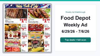 Food Depot Weekly Ad (6/29/26 - 7/6/26) Top 10 Deals