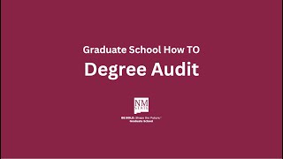 NMSU Degree Audit and Degree Audit Exception: How To Wealth