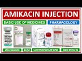 Amikacin injection basic use safe dose indications contraindications side effects antibiotics