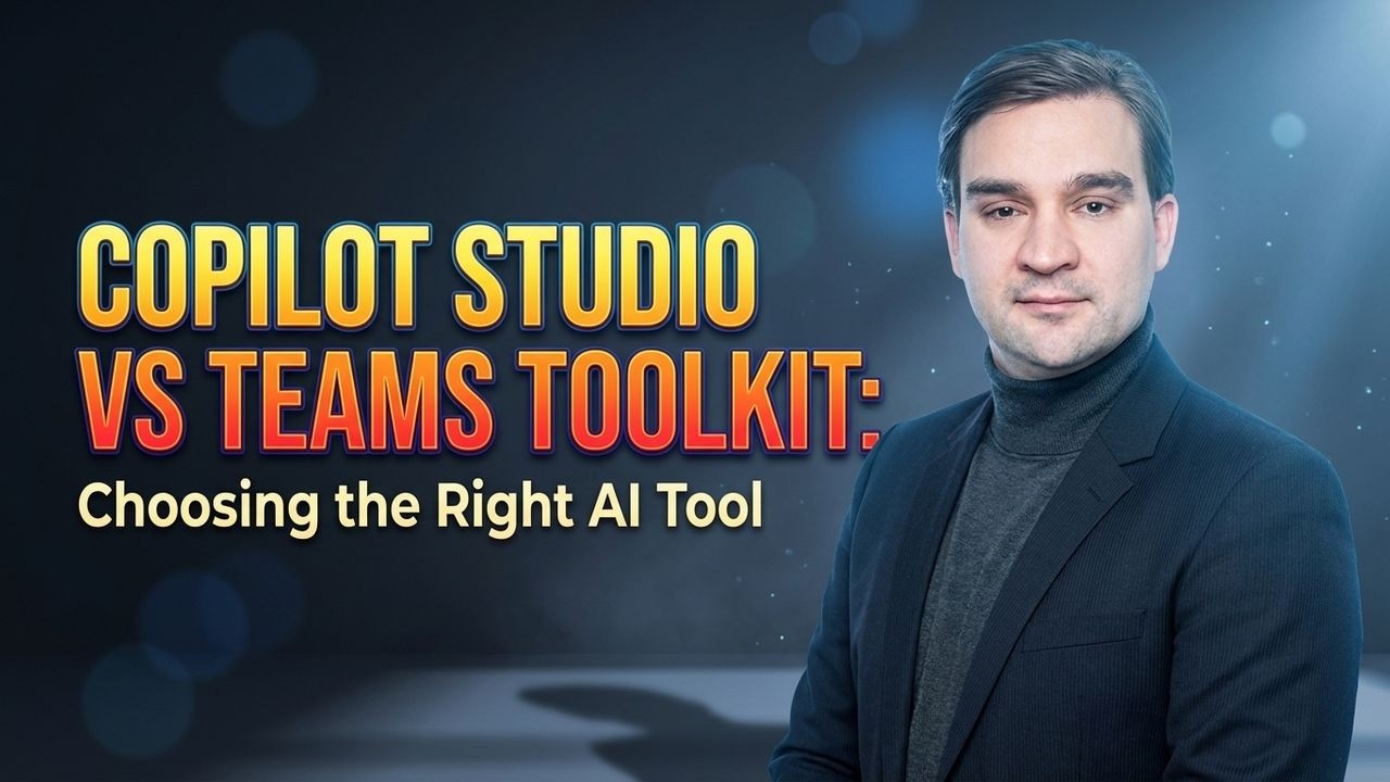 Master Copilot Studio vs Teams Toolkit Choices Master Copilot Studio vs Teams Toolkit Choices