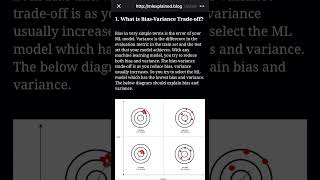 #bias and #variance in #machinelearning explained with example #python #shorts