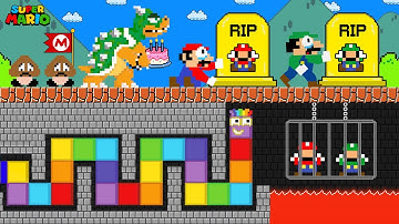 Mario, Luigi and Bowser Missing Babies vs.Numberblocks Snake Calamity | Game Animation