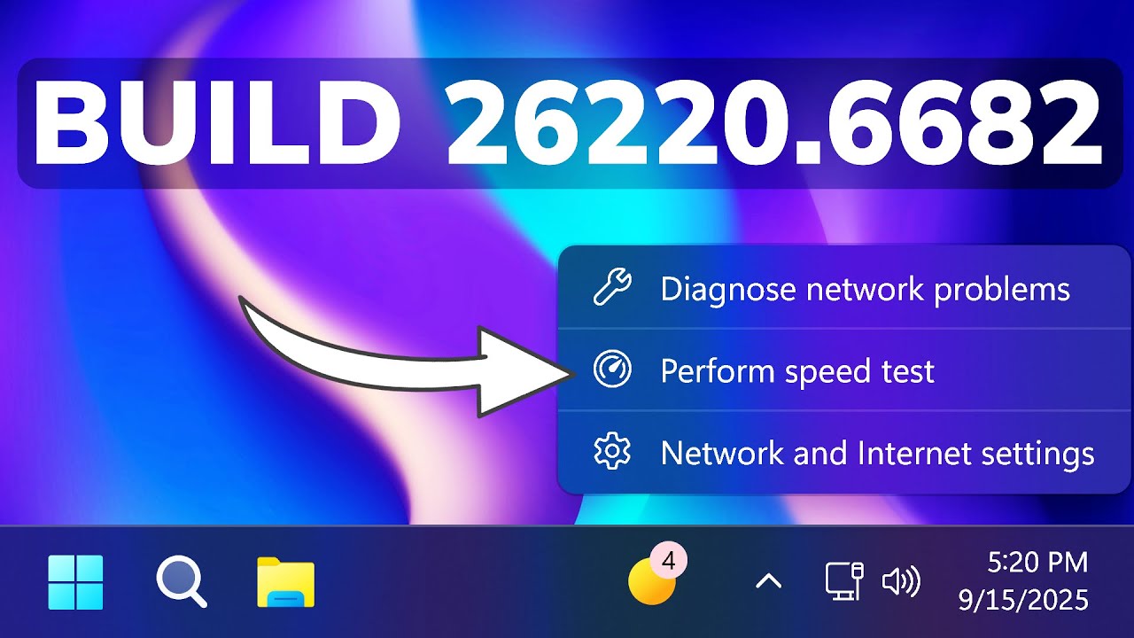 New Windows 11 25H2 Build 26220.6682 – New Taskbar Feature, New