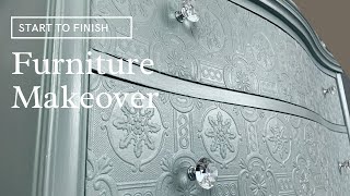 Furniture Makeover | Country Chic Paint Trash to Treasure Dresser Furniture Flip | Start to Finish