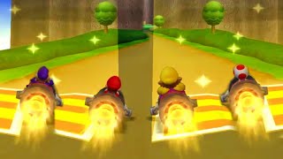 Mario Party 9 - Mario Vs Wario Vs Waluigi Vs Toad Master Difficulty| Cartoons Mee