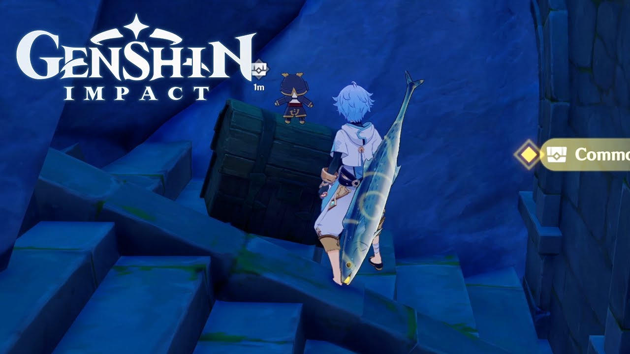 Genshin Impact Hidden 2 Common Chest - Free Primogems | Dunyu Ruins | Liyue