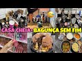 SAÍ POR ALGUMAS HORAS… E A CASA VIROU ISSO AQUI 😂😭