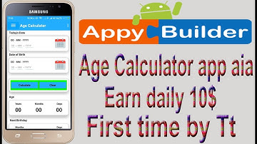 Age calculator app aia file Earn daily 10$ with kodular makeroide by Technicaltrick