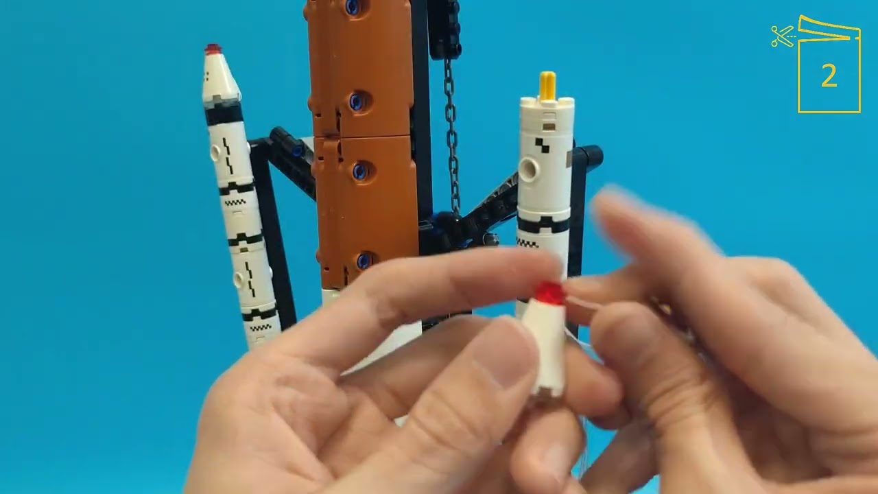 How to Light up LEGO NASA Artemis Space Launch System Rocket #42221 #zenebricks