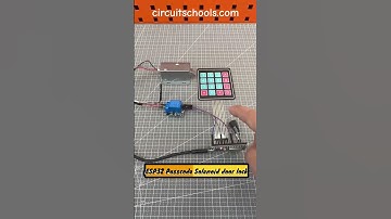 Password based door lock using solenoid and ESP32 #arduino #esp32 #circuitschools
