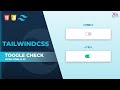 Toggle icon check &amp; cross design in HTML &amp; TailwindCss