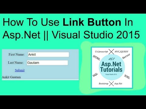 How to use link button in asp.net visual studio 2015