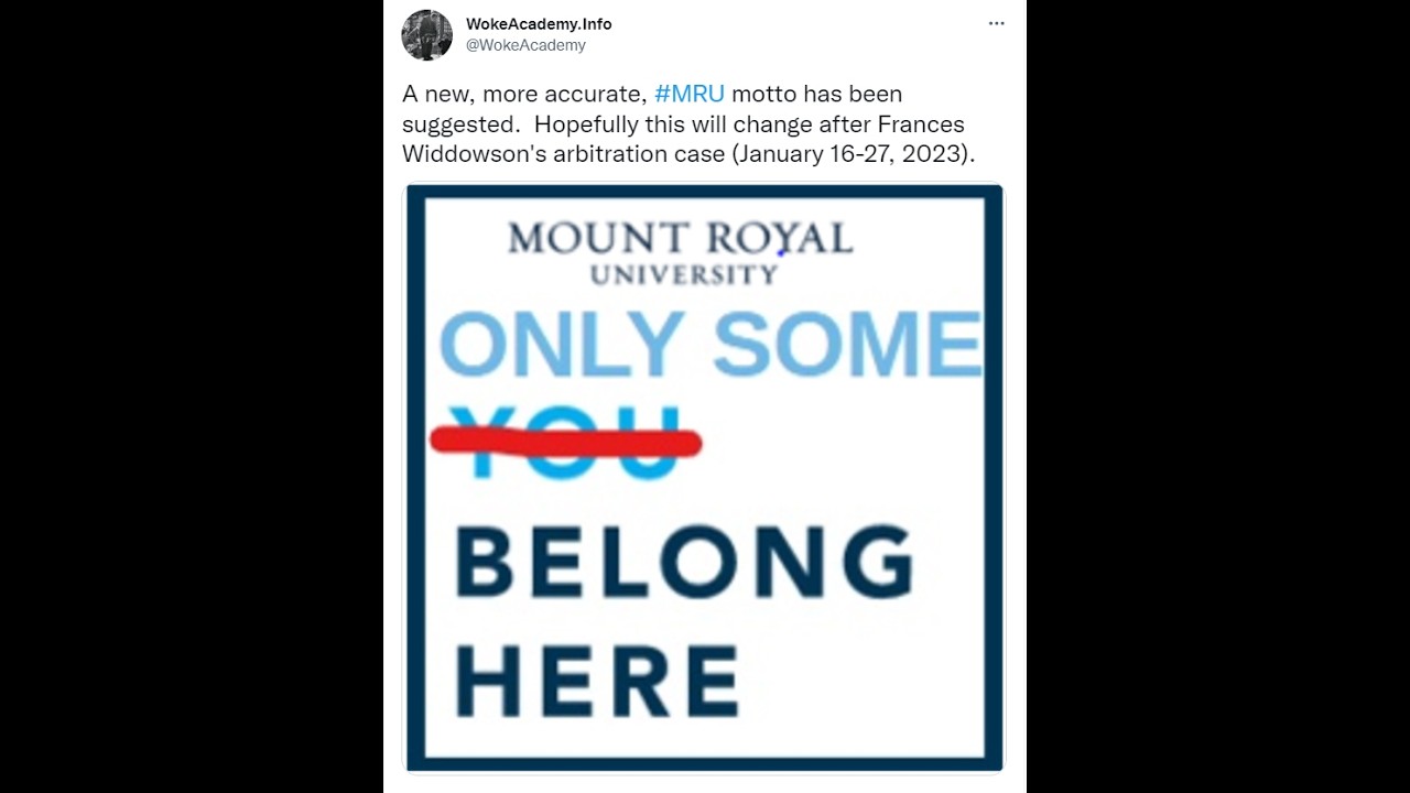 MRU's Ridiculous Case Against Frances Widdowson