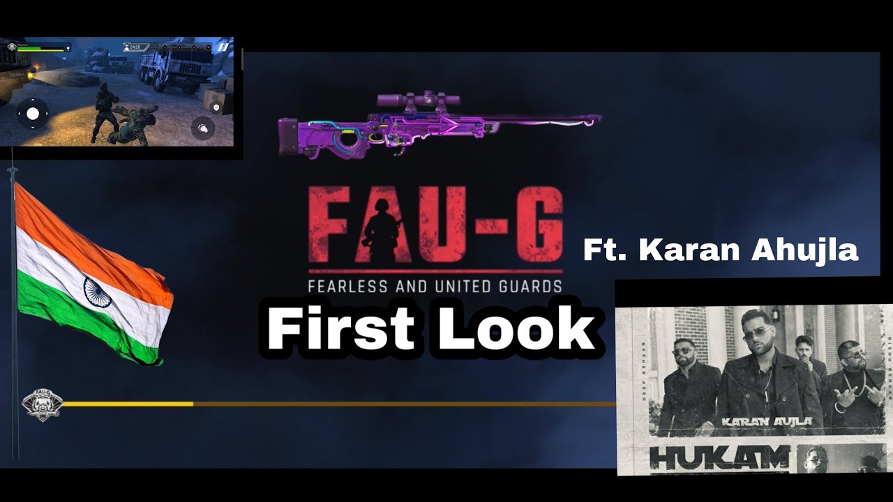 Faug ft. karan ahujla | Hukam | First look | 2021 | gameplay Punjabi music sync