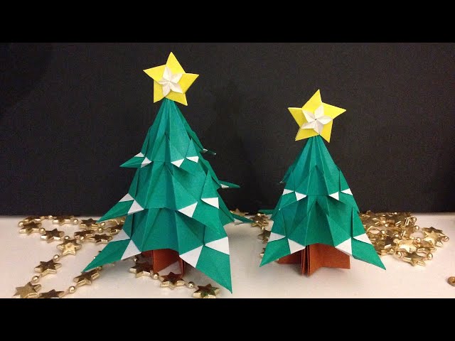 おりがみでクリスマスとお正月　AP Origami paper advent calendar || DIY Craft Christmas tree