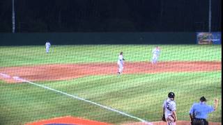 Jake Nash with a line-drive catch at third base