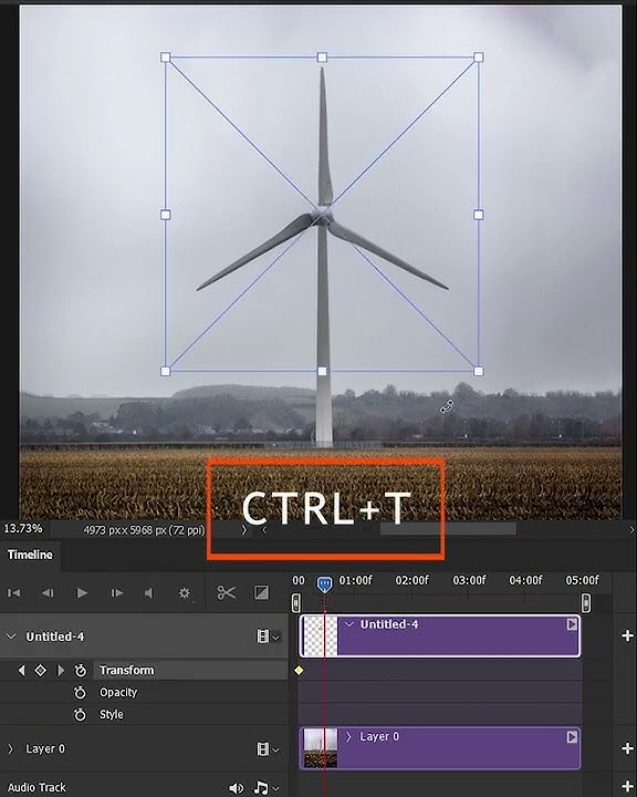 Rotation animation in photoshop