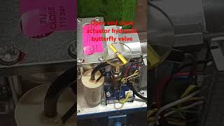 open and close actuator hydraulic butterfly valve testing