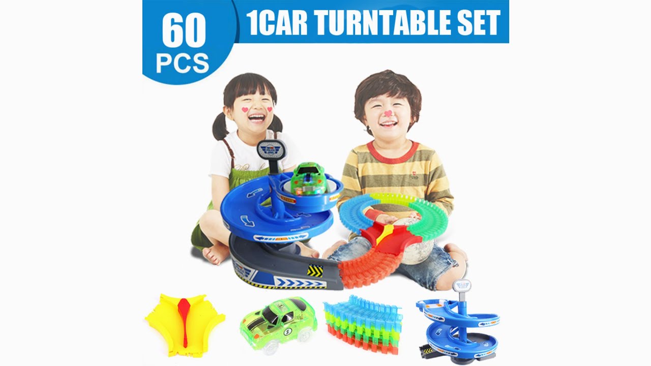 Magical Track Miraculous Glowing Race Track DIY track Accessories Educational Toy Cars Children's