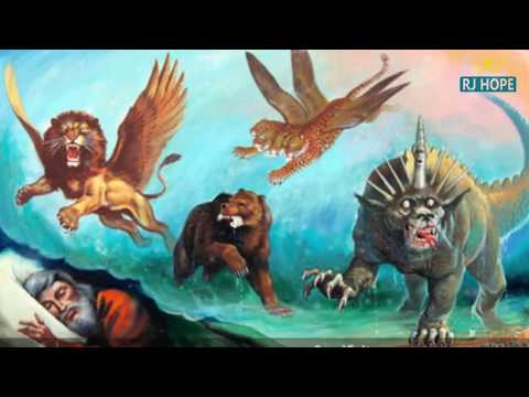 UNABII DANIELI 7 WANYAMA WANNE PEMBE NDOGO ALAMA YA MNYAMA 666 MWISHO WA DUNIA