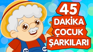 Çocuk Şarkıları 2017 - Sevimli Dostlar Çizgi Film Bebek Şarkıları 45 Dakika - Adisebaba Tv