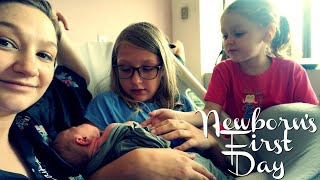 NEWBORNS FIRST DAY| MEETING HIS SISTERS FOR THE FIRST TIME| TAKING HIM HOME