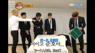 Tired Junsu's reaction made 2pm laughed hardly xd
