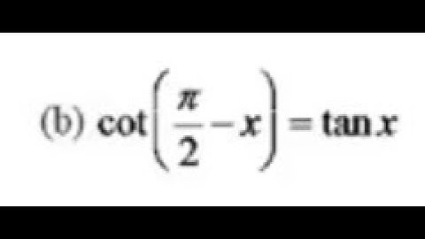 Verifying a co-function identity