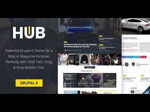 Hub - Creative Blog & Magazine Drupal 8 Theme | Themeforest Website Templates and Themes