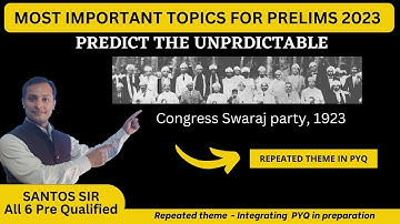 Most Important Topics 2023  swaraj party#iasprelims2023 #cseprelims #iaswithsantosh