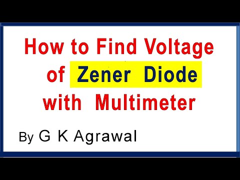How To Test Voltage Of A Zener Diode - Experiment