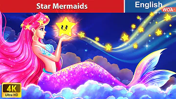 Star Mermaids and the Garden of Wishes ⭐ Story Time🌛 Fairy Tales in English @WOAFairyTalesEnglish