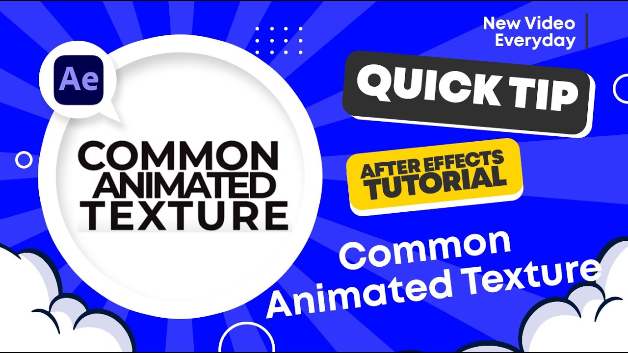 Adobe After Effects | Quick Tip | Common Animated Texture - YouTube