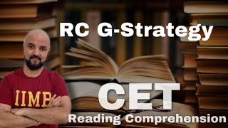 RC G Strategy for CET | Reading Comprehension | Part 1 for Garib Students