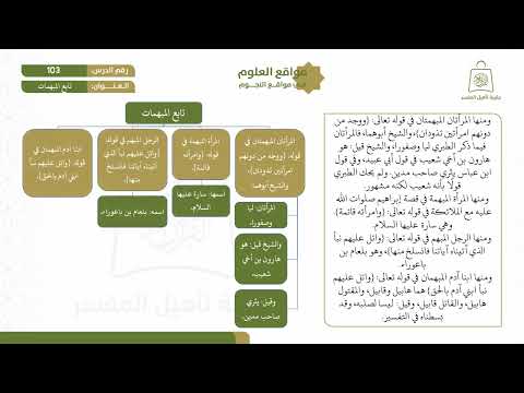 ١٠٣ تابع المبهمات