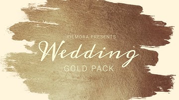 Wedding Gold Pack for Wedding Video Ideas | Filmora Effect