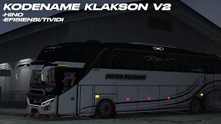 SHARE KODENAME KLAKSON SETIR V2, HINO \u0026 TELOLET EFISIENSI/TIVIDI || BUSSID 4.0-4.2