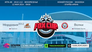 Матч №6 • Мордовия-2012 — Волки • Fox Cup 2013-U12  • Огарёв Арена • 12 мая 2024 в 09:00