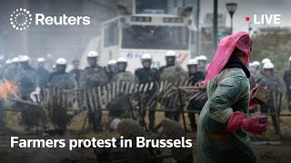 Download Lagu LIVE: European farmers hold large-scale protest in Brussels MP3