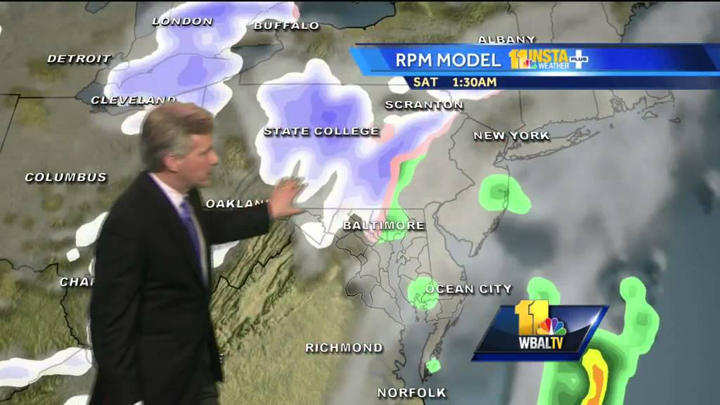 Snow showers in forecast over weekend - YouTube