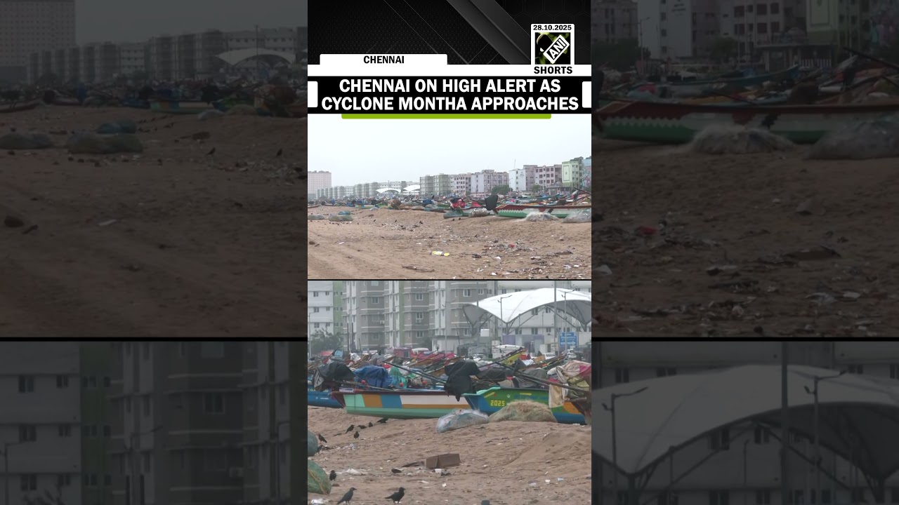 Cyclone Montha expected to make landfall along Andhra coast, high waves & moderate rain hit Chennai