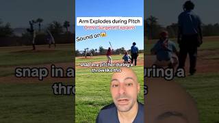 Pitcher Snaps Arm during Pitch⚾️ #shorts