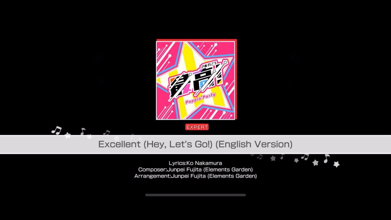 BanG Dream! Girl's Band Party - Excellent (Hey, Let's Go!) Eng Version (Expert [26] | Full Perfect)