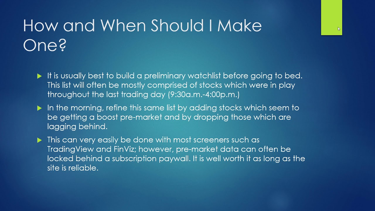Penny Stock Trading 101: How to Build a Watchlist