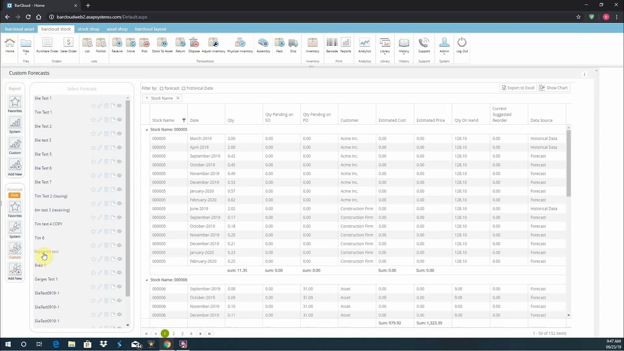 Our Inventory System’s Enhanced Forecasting Video - Training Video