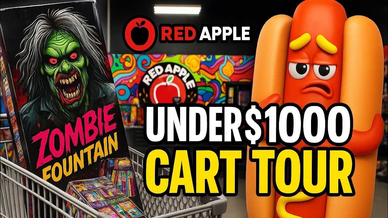 I Filled a Fireworks Cart at Red Apple for Under $1000!