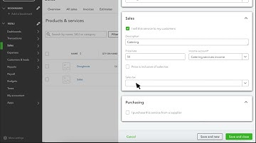 How to add your products & services in QuickBooks Online