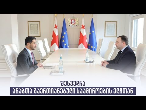 შეხვედრა არაბთა გაერთიანებული საამიროების ელჩთან