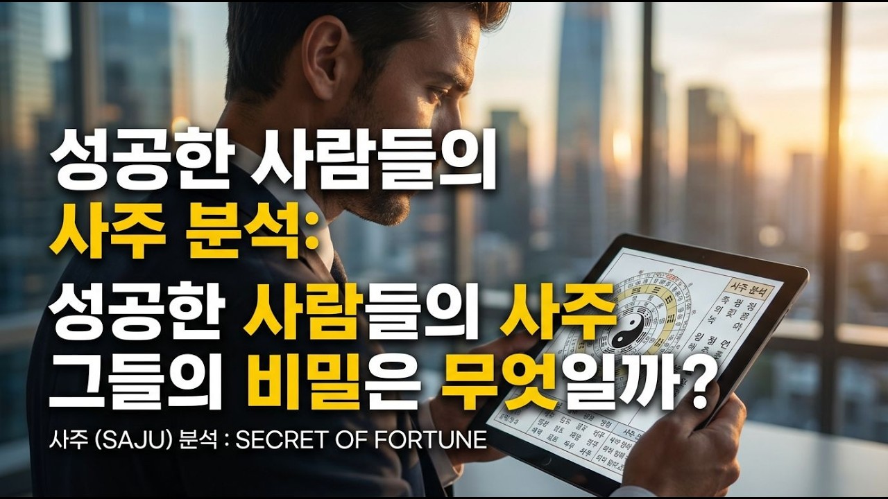 위대한 삶을 이룬 이들의 사주 분석, 결과는?